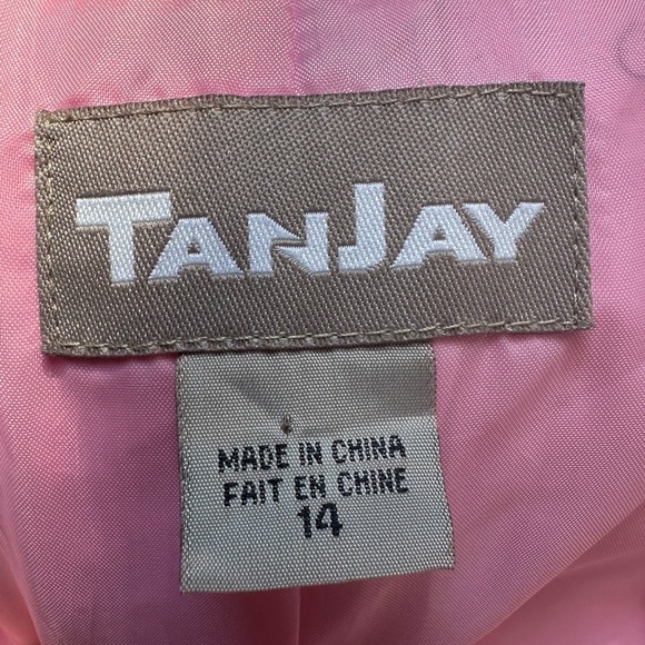 TanJay Pink Utility Jacket with Stand-Up Collar and Relaxed Fit - Picture 4 of 5